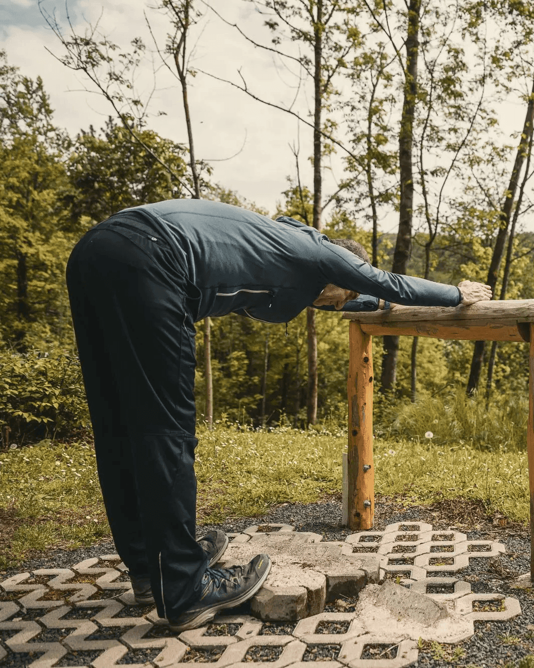 Outdoor Sportübung in der Rehaklinik Lautergrund